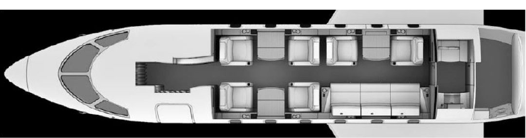 2013 CHALLENGER 300 Floorplan